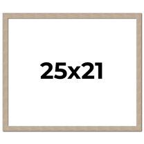 25x21 Frame Grey Solid Wood Picture Frame Width 1 Inches | Interior Frame Depth 0.5 Inches |