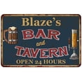 thumbnail image 1 of Blaze's Green Bar & Tavern Rustic Sign Decor 8x12 208120047379, 1 of 1