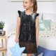 thumbnail image 4 of Fotbe Gloomy Mansion Forest Scene Vestido de Dormir para Niñas de 3 a 10 Años, Mangas Cortas, Estilo Princesa, Pijama Camisón con Mangas Voladas-Medium, 4 of 6