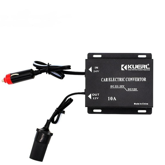 24V DC to Car 12V DC Voltage Converter Car Charger Power Adapter