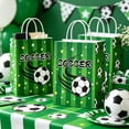 thumbnail image 1 of Bolsas de regalo para fiestas de fútbol: ideales para dulces, decoraciones y recuerdos. Bolsas de papel con temática futbolística para fiestas, cumpleaños y celebraciones., 1 of 6