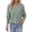 Darkgreen-White-Plaid, variant on Plaid Button Down Shirts for Women V neck 3/4 Sleeve Shirt with Smocked Cuffs Dressy Cotton Blouses Tops