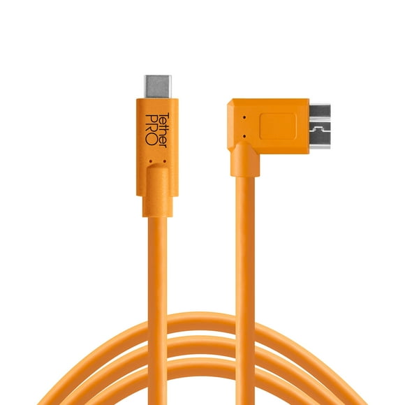 Cable Tether Tools TetherPro USB-C a 3.0 Micro-B en ángulo recto