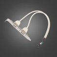thumbnail image 3 of Línea De Conexión Adaptador de cable de cabecera de placa base de 2 puertos USB 2.0 hembra a 9 pines para PC, 3 of 6