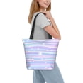 thumbnail image 2 of Easygdp Striped Gradient Bolso de Hombro para Mujer, Bolso Bandolera y Cartera de Mano Elegante para Uso Diario, 2 of 6
