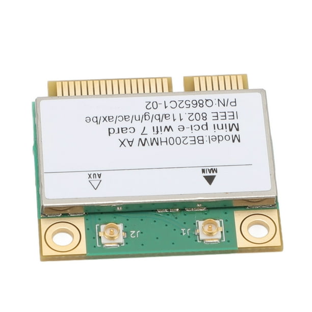 Tarjeta Inalámbrica Wifi 7, Mini PCIe Wifi Tarjeta, 8774Mbps 2 Bandas PCIe Adaptador Bt 5.4 802.11a B G N AC Ax