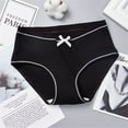 thumbnail image 3 of Bigersell Cotton Underwear for Women Seamless Clearance Cotton No Show Underwear Tangas Panty Style P-506 Spandex Shaping Panties Seamless Underwear Ladies Thong Briefs Women's Panties Black One Size, 3 of 4