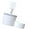 Round white, variant on AOOOWER Home and Office Essential Plastic Storage Box with Mobile Tablet Support Bracket