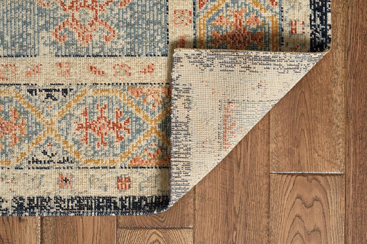 Great Zero Harlon Ivory & Blue 5' x 7'6" Area Rug