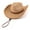 B Khaki with Fringe, variant on Straw Cowboy Hats for Men, Western Cowgirl Hat Women Wide Brim Fedora for Beach,Black