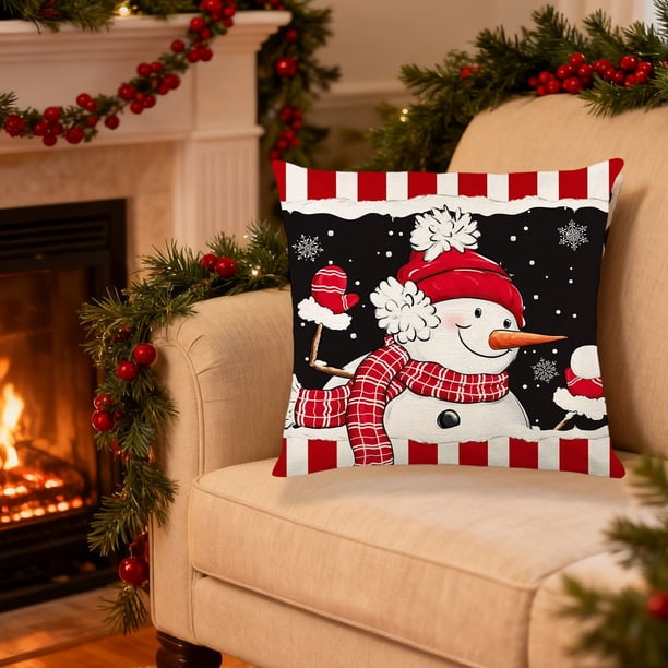 45x45cm Christmas Printed Pillow Cover Series Home Sofa Decoration Cushion Cover Bedroom Pillow Cover