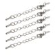 thumbnail image 1 of 5 Pedazos Extensores De La Joyería Cierre De La Langosta Cords Termina Para Los Oficios 1m M Sunnimix Corchete de la joyería, 1 of 8
