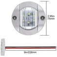 thumbnail image 2 of 4 Pack LED Boat Light 12V Round Marine Lamp LED Transom Mount Light for Boat Dec, 2 of 5