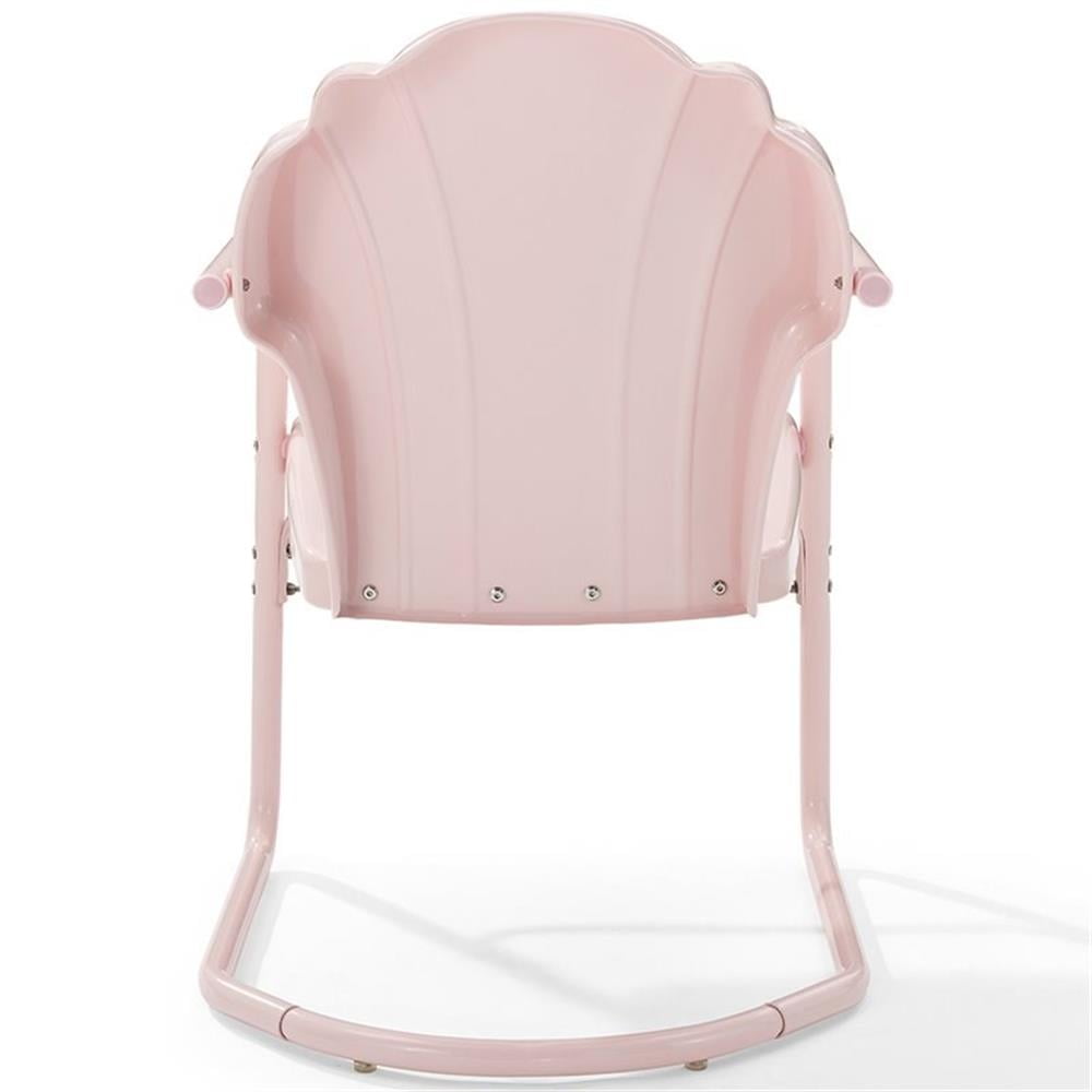 Crosley Furniture Tulip 2Pc Outdoor Metal Armchair Set Pink - 2 Chairs