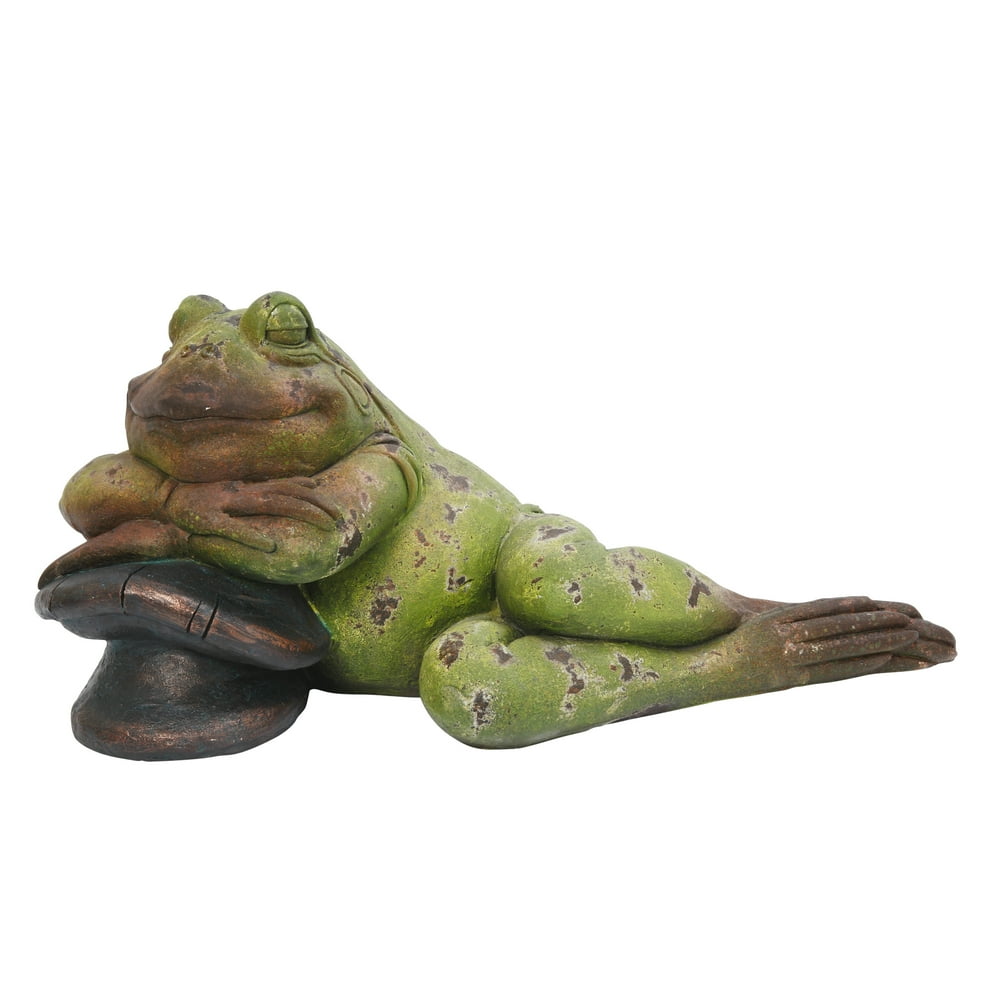Gerson 29-Inch Long Magnesium Reclining Frog Figurine - Walmart.com - Walmart.com