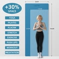thumbnail image 4 of LAMEI Large Yoga Mat Thick Extra Wide And Long, Non-Slip TPE Exercise Mats For Home Workout, Straps For Carrying, Dual-Color in Blue/Orange, 4 of 7