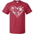 thumbnail image 3 of Inktastic Science Heart Beaker, Book, DNA and Microscope T-Shirt, 3 of 5