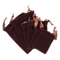 thumbnail image 4 of SHOWERORO 6Pcs Light Brown Drawstring Sachet Pouches for Jewelry Packaging, 4 of 7