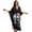 Black and Gray - Skull Flower, variant on Kaftan Dress for Women Leopard Print V Neck Batwing Sleeve Caftan Dresses Summer Beach Coverups Loose Fit Swimsuit Cover Ups