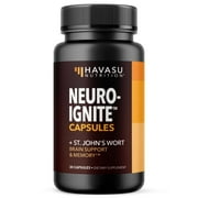 Havasu Brain Supplement for Memory and Focus, Natural Nootropics Brain Support Supplement, 30 Ct