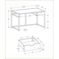thumbnail image 5 of Desks | 42'' Contemporary Home Office Computer Desk with Storage Drawer, White Laminate & Metal Frame | White | MDF, 5 of 6