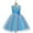 Blue, variant on TAGOLD Toddler Girls Color Net Yarn Bowknot Birthday Party Flowers Gown Kids Dresses Rose Gold 8-9 Years