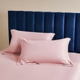 thumbnail image 5 of Ntbay 2 Pack 1800 Thread Count Cotton Queen Pillow Shams, Super Soft and Breathable Oxford Pillowcases for Bed, 20"x30", Pink, 5 of 5