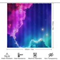 thumbnail image 2 of Galaxy Clouds Dream-1 Shower Curtain Set Modern Bathroom Decor Mats 4pcs Fabric Bathroom Curtain Slip Floor Rug Toilet Lid, 2 of 8