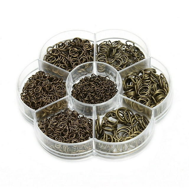 1450 Pieces/Set Open Jump Rings Bangle 3-10mm Connectors Jewellery Findings DIY Crafting Handicraft Accessories Silver