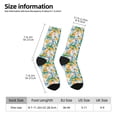 thumbnail image 2 of Fotbe Colorful Fruits Pattern Long Socks for Men & Women – Breathable & Stretchy Compression Socks, Ideal for Running, Travel, and Everyday Wear Size 5-11, 2 of 6