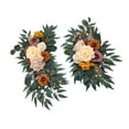 thumbnail image 5 of Wedding Arch Flowers Artificial Flower Swag Set Pack of 2, Flower Arrangement Home Decor Indoor Silk Flowers for Wedding Arch for Wall Party Brown, 5 of 10