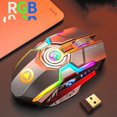 thumbnail image 1 of Computer Mouse, A5 Ergonomic Wireless RGB BacklitGaming Mouse for PC Laptop - Black, 1 of 5
