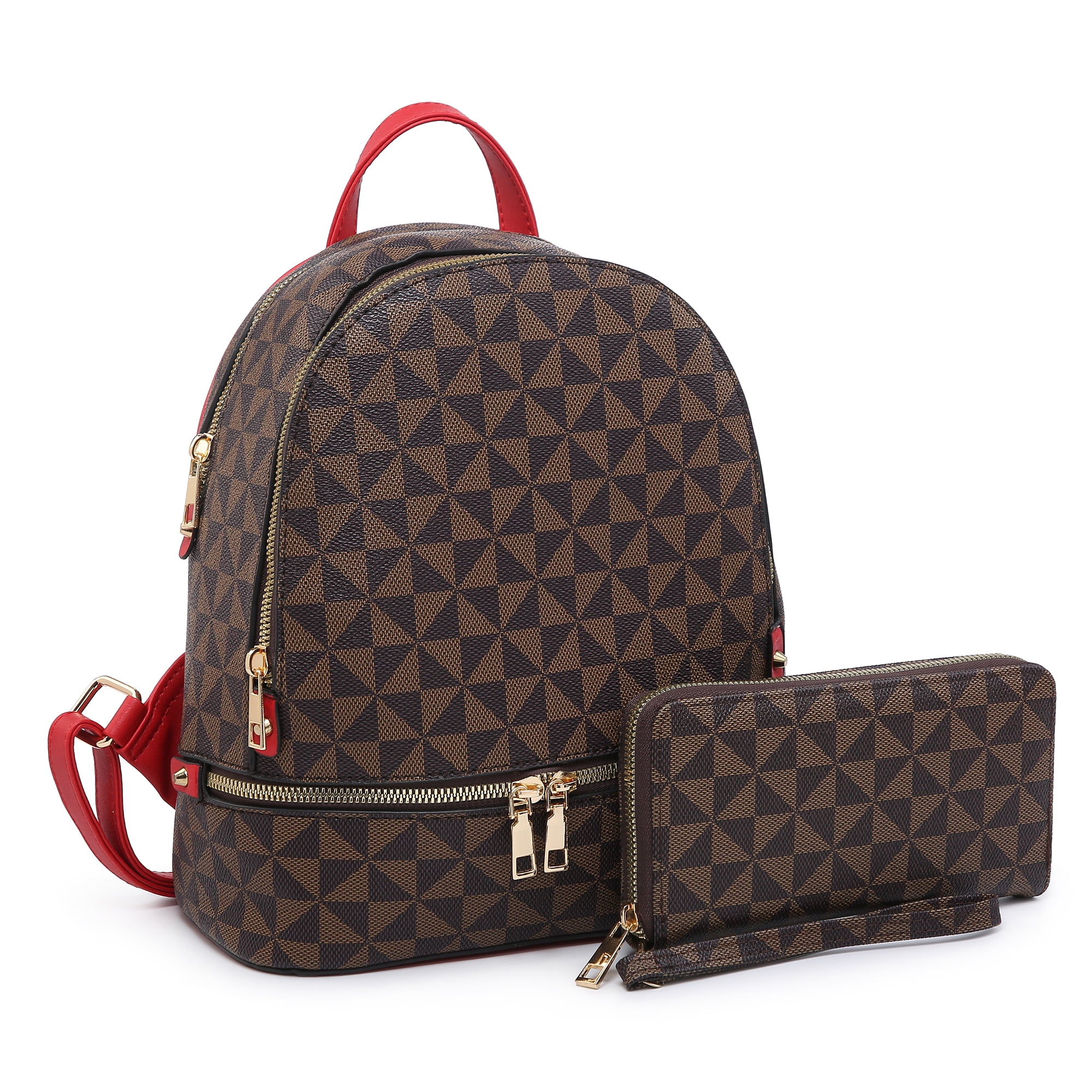 2-in-1 Leather Travel Backpack for Women Shoulder Kuwait Ubuy