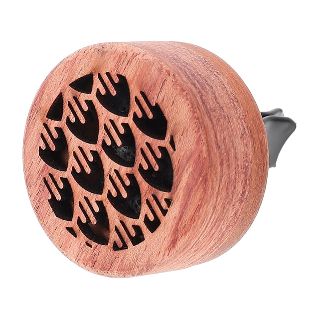 Miangastore Car Fragrance Wood Perfume Diffuser for Car Use Brown Synthetic Material Aroma Accessory 1 Pc