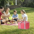 thumbnail image 7 of Pompotops Clearance Sales Outdoor Large Capacity Picnic Bag Camping Picnic Basket Travel Picnic Bag Portable Bento Bag Thermal Insulation Bag, 7 of 7