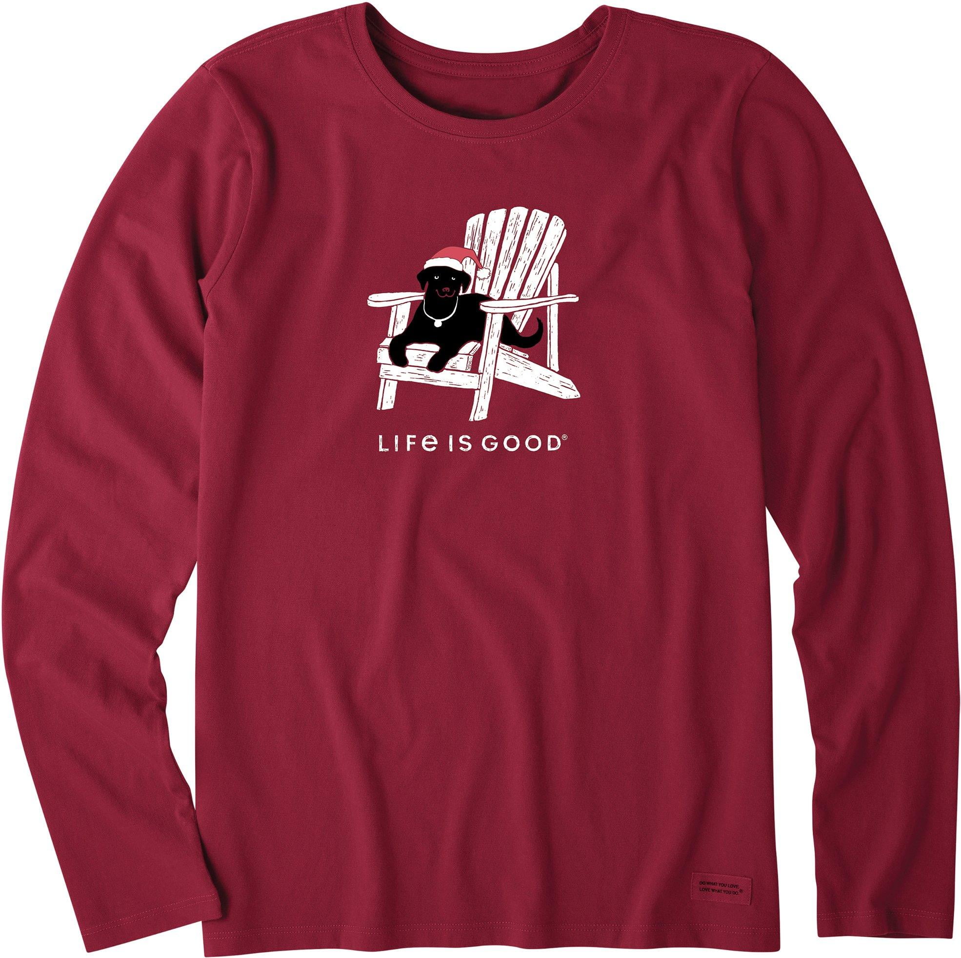 Life Is Good - Life Is Good Womens Winter Dog Days Crusher T-Shirt 16W