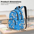 thumbnail image 3 of Kuiaobaty Soccer Ball Print Backpack Set with Pencil Case for Boys 8-12 Multi Pockets Backpack and Lunch Bag with Adjustable Strap 17 Inch Bookbag with Water Bottle Sleeve for School, 3 of 7