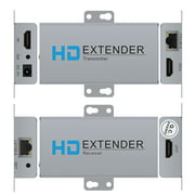 HDMI Extender Repeater Full HD 1080p@60Hz 3D Uncompressed Over Gigabit Network LAN Single Cat5e/6/7 Cable HDMI Loop Out