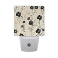 thumbnail image 6 of Yayeee LED Night Light for The Home Plug in With Light Sensors 2 Pack, Small Black Flowers, 6 of 6