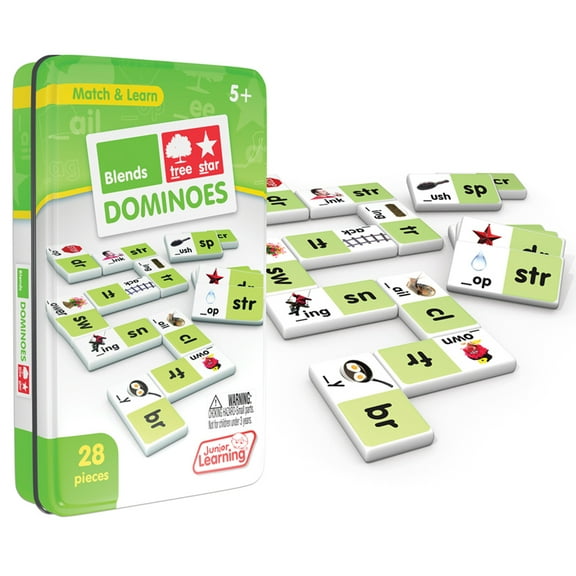 Junior Learning - Blends Dominoes Match & Learn Educational Learning Game