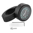 thumbnail image 1 of Reloj universal para manillar de motocicleta, 22/25 mm, resistente al agua, con batería integrada (negro), 1 of 12