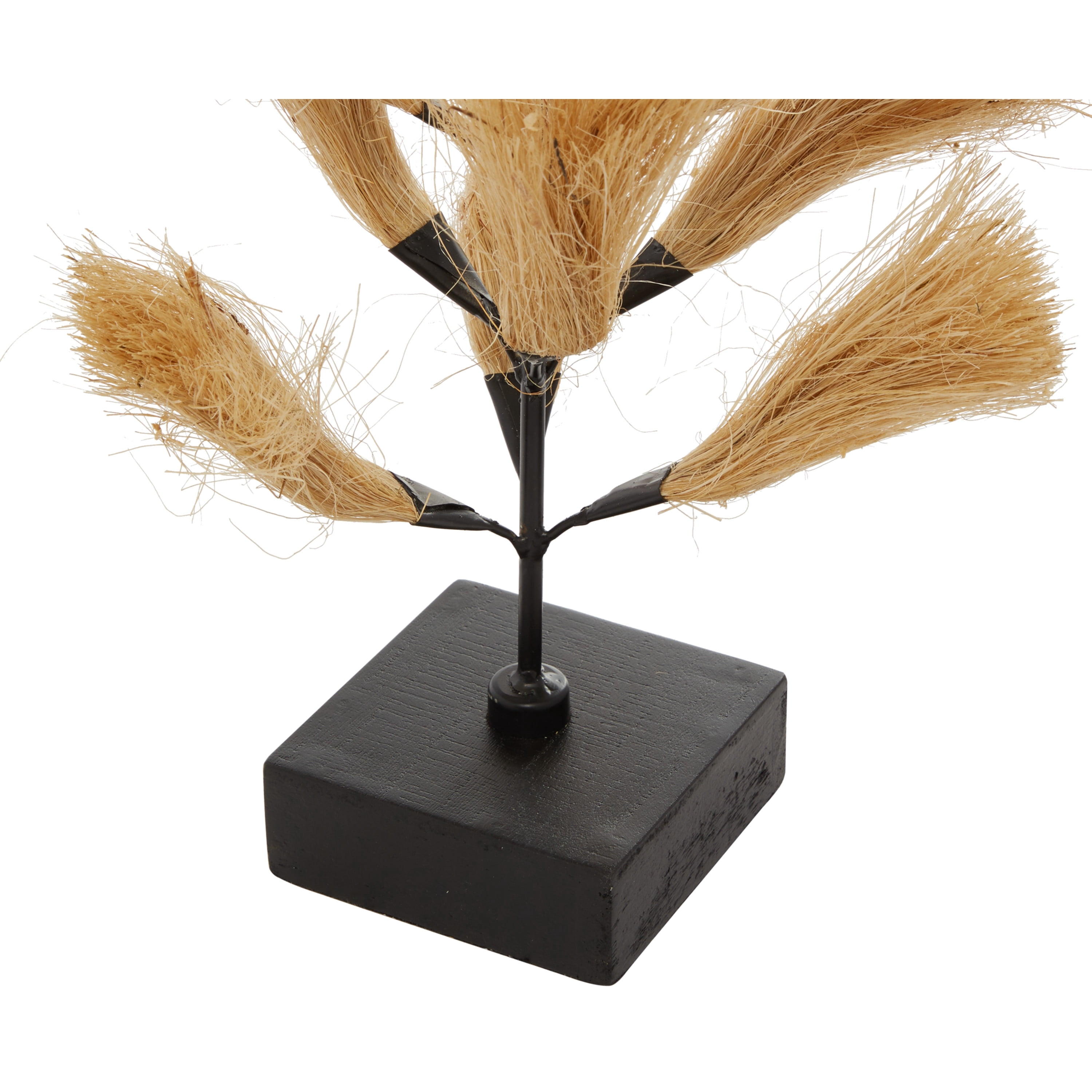DecMode Wood Abstract Natural Sculpture Brown