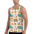 thumbnail image 2 of KLL Fall Pumpkins And Sunflowers Print Men's Muscle Gym Workout Stringer Tank Tops Bodybuilding Fitness T-Shirts Tank Tops Men-4X-Large, 2 of 7