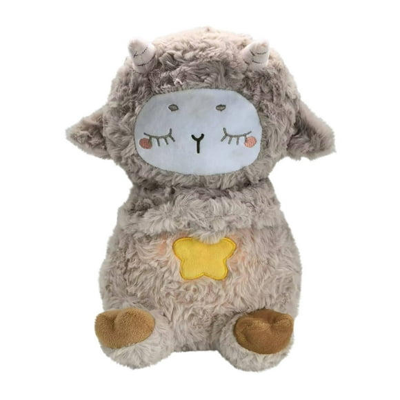 Baby Sleep Music Lamb Doll With Breathing Motion Soothing Lights And Lullabies For Calming And Early Education