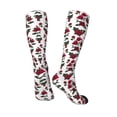 thumbnail image 4 of Balery Rose Flowers Printed Novelty Socks Men's Women's Crew Socks Sports Socks Knee High Socks Cotton Socks Quirky and Cool Socks, 4 of 9