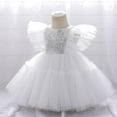 thumbnail image 4 of BULLPIANO Girls First Communion Dresses Tull Dress Ball Gown Dresses For Girls Princess Dresses Wedding Flower Girl Pageant Gown Party Dress, 4 of 9