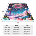 thumbnail image 3 of Bingfone Colorful Donut Print Flannel Fleece Blanket Throw Blanket for Bed,Sofa,Couch,Travel,Camping(40"x30" ), 3 of 8