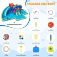 thumbnail image 4 of Neche Inflatable Water Slide with 550W Blower, Bounce House with Dual Slides, Splash Pool, Backyard Water Park for Kids Ages 3-8, 500 lbs Capacity, 4 of 7