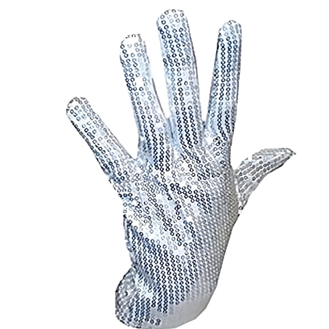 Guantes de lentejuelas parpadeantes que no se iluminan MJ Jacko Thriller Beat It