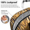 thumbnail image 5 of Insulated Lunch Bag for Women, Floral Print Oxford Fabric Lunch Box, Leakproof Thermal Cooler Tote for Work, School & Picnic, Leopard Animal Print, 5 of 5